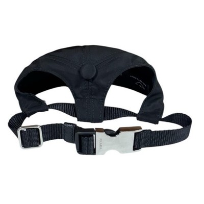 Prada Black Re-Nylon Dog Cap Size EU M Q1