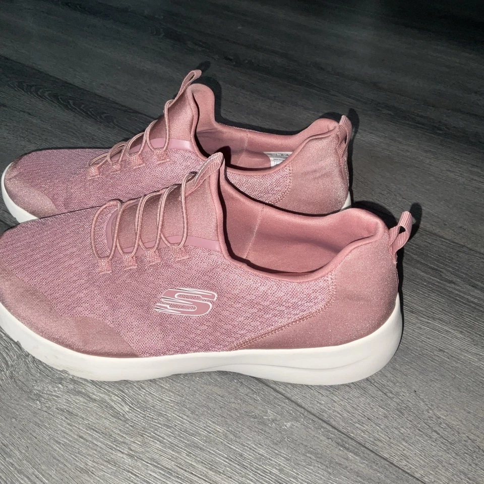 Mujer Skechers Espuma con Memoria Ajuste Ancho Talla 10 Rosa/Blanco Foto 4 de 4