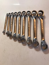 Snap-on Xs Sae Double Box End Wrench Set Usa 12pt Short Stubby Lot 316-1316