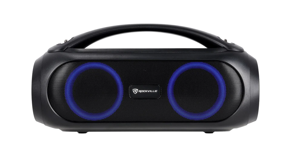 Rockville GO PARTY MAX BASS Large Portable LED Bluetooth Speaker w/Wireless Link - Image 2 of 4