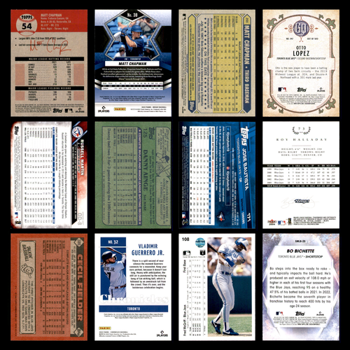 Toronto Blue Jays Lot 12 Baseball Cards Topps Chrome Platinum Anniversary NM MLB - Picture 2 of 15