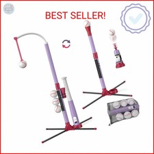 Wee Wonders 3-in-1 T Ball Set - Adjustable Height, Hanging Tee Ball Set with Aut