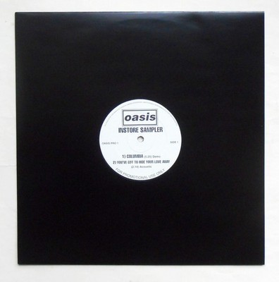 Oasis - Instore Sampler 12'' EP aka ''Columbia'' 1994 UK PRESS Britpop Alternative