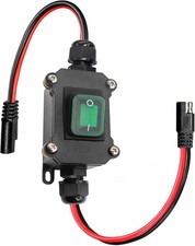 12V Inline Power Switch, Power Header Switch, SAE to SAE -Power Switch SAE Green