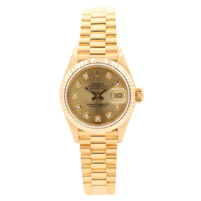Vintage 26mm 1988 Rolex 69178 Datejust Presidential Automatic Wristwatch 18k
