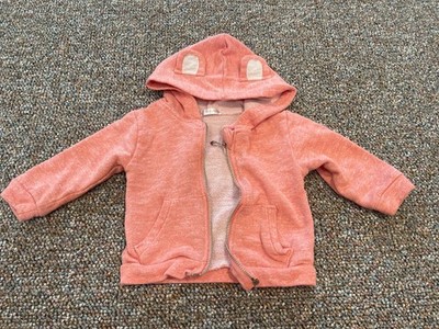 Unknown Brand Girls Pink Zip Up Hoodie 10-12M