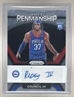Ricky Council IV 2023 Panini Prizm #RP-RCV Penmanship RC Auto Rookie