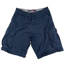 Vintage Y2k Plugg Cargo Utility Baggy Skater Shorts Utility Navy Blue Men s 36