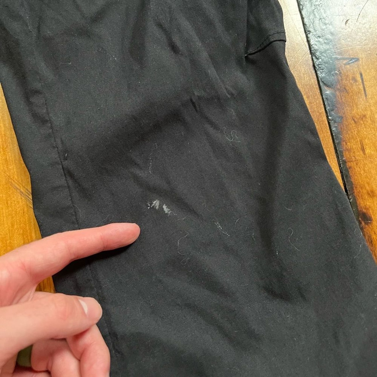 Wrangler ATG Men’s 32x32 Cargo Pants Black Hiking Stretch Utility Outdoors Flaw*