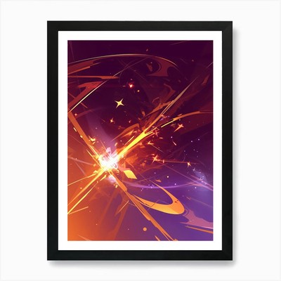 Abstraktes Gemälde 100 Kunstdruck gerahmt Wandbild Poster Leinwanddruck Bild