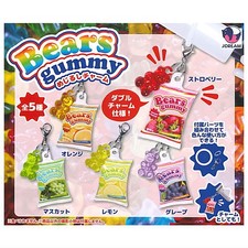 Gummy Bear Sweet Marking Charm Keychain Strawberry Grape Orange Lemon Muscat
