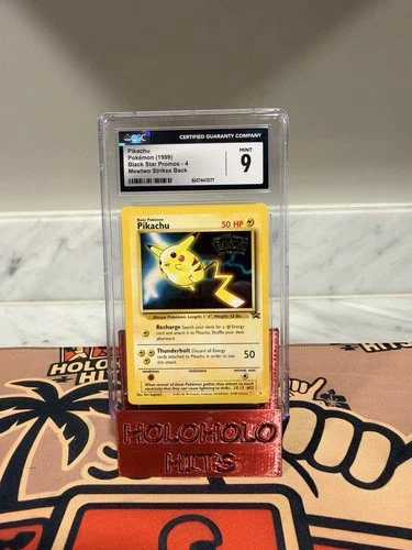 1999 POKEMON BASE SET UNLIMITED MOVIE BLACK STAR PROMO #4 PIKACHU CGC 9