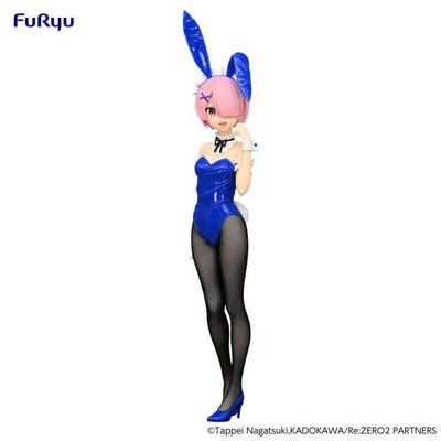 Re Zero Ram BiCute Bunnies Figur Blue ver FuRyu JP