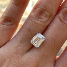2 Ct Lab Grown Diamond Emerald Cut D Color VVS1 Clarity Certified Loose Diamond