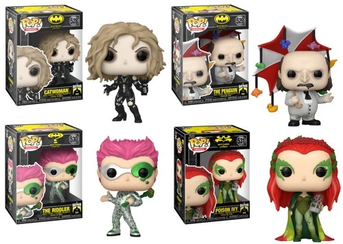 DC Villains (85 Years of Batman) Funko Pop! Complete Set (4)