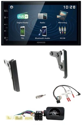 Kenwood 2DIN Bluetooth Lenkrad USB DAB Autoradio für Toyota RAV 4 2001-2005 - Bild 1 von 4