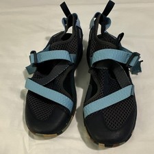 Chaco Women's Water Shoes Black Blue Mesh Buckle Straps Size 9 Medium