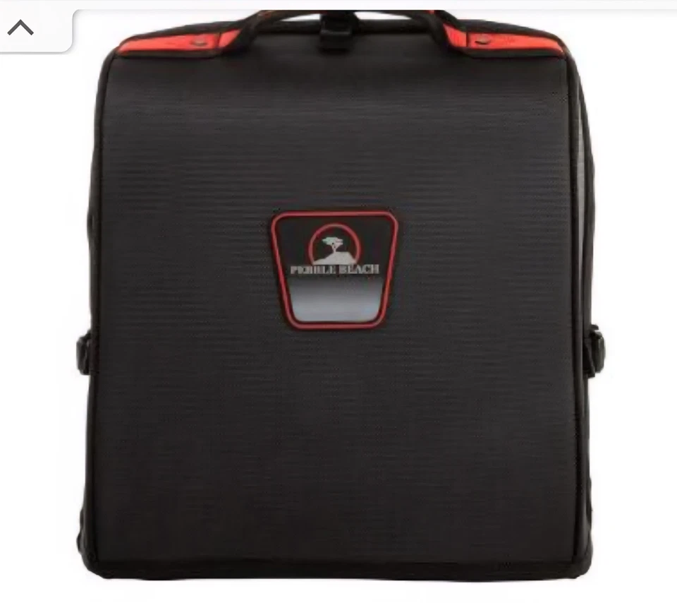 Bolsa de viaje Sun Mountain Pebble Beach Golf negra plegable nueva en caja Foto 4 de 4