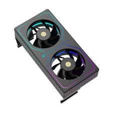 MC-2 ARGB Black RAM Cooler, RGB Strip, Dual 3200RPM Silent Fans, MC-2 BLACK