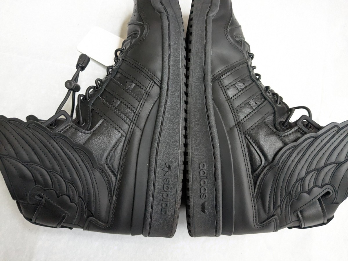 Size 9.5 - adidas JS Jeremy Scott Forum Hi Wings 4.0 Core Black
