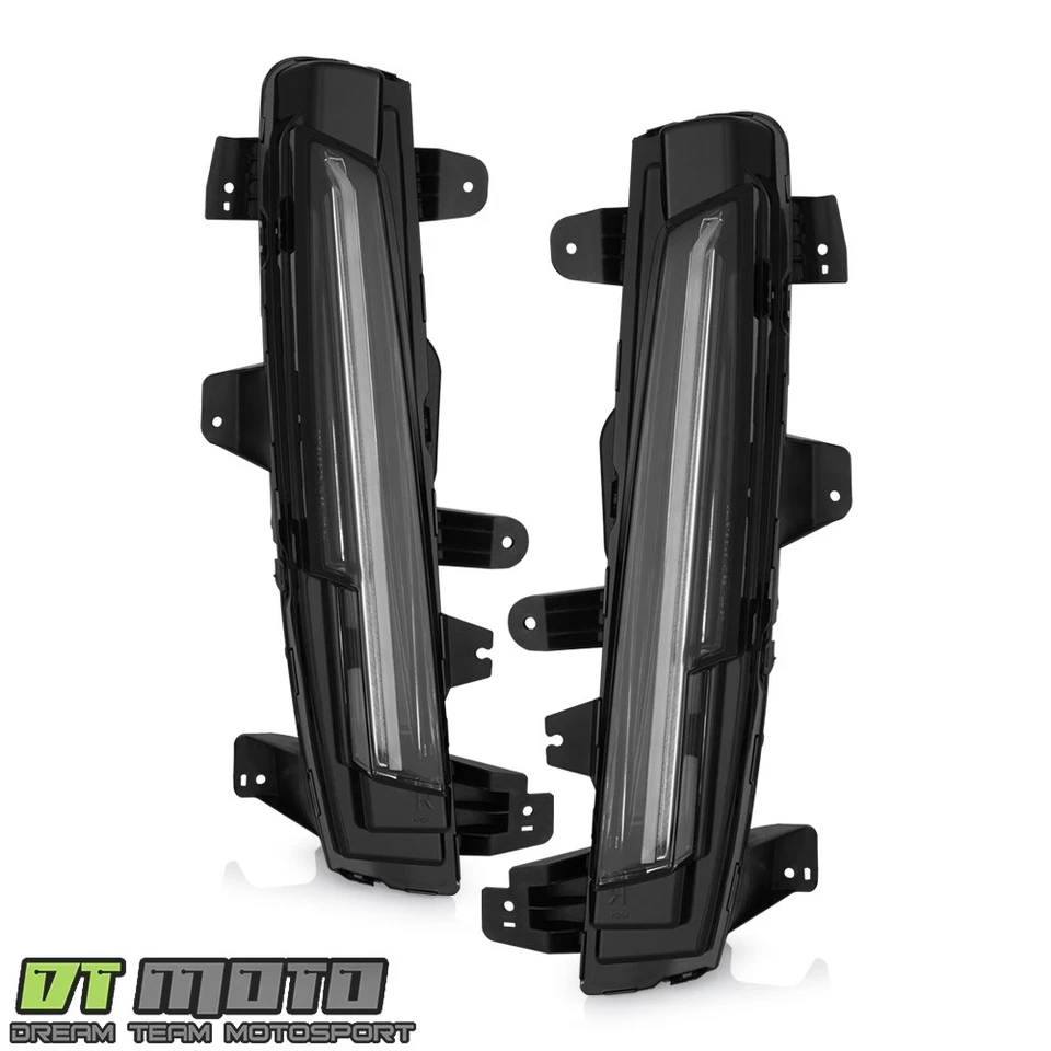 Luces de circulación diurna LED DRL para Cadillac Escalade 2021-2024 luces antiniebla de señal Foto 3 de 4