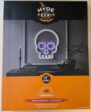 Hyde Eek 15 LED Skull Halloween Neon Light Up Sign Wall Decor