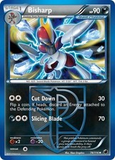 Bisharp (Team Plasma) (74) - PLFR 074 Pokemon - Damaged / Poor