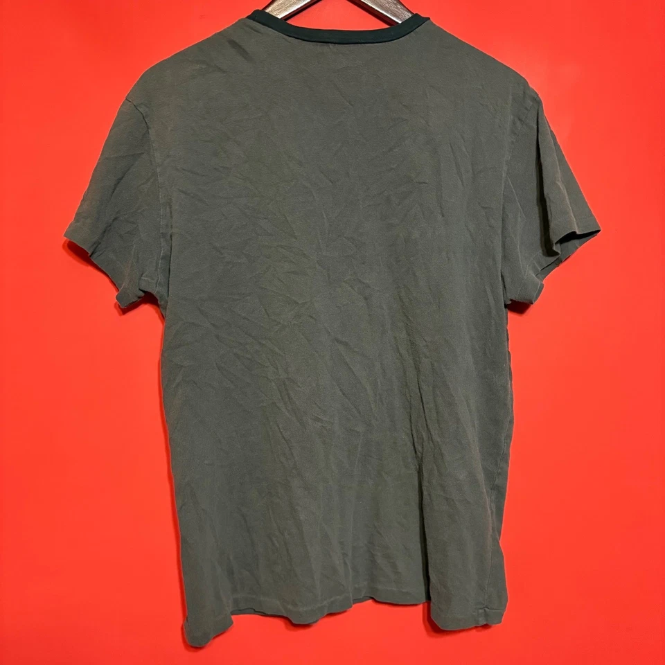 Camiseta Denim & Supply Ralph Lauren Para Hombres Gráfica Brooklyn EE. UU. Gris Algodón Talla M Foto 4 de 4