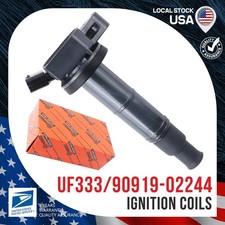 1x Ignition Coil 90919-02244 New For Toyota RAV4 2004-2008 L4 2.4L OEM UF333