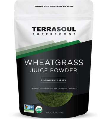 Organic Wheat Grass Juice Powder, 5 Oz, Grown in Utah, Made from Nutrient Concen