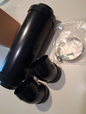 Central vacuum black exhaust muffler