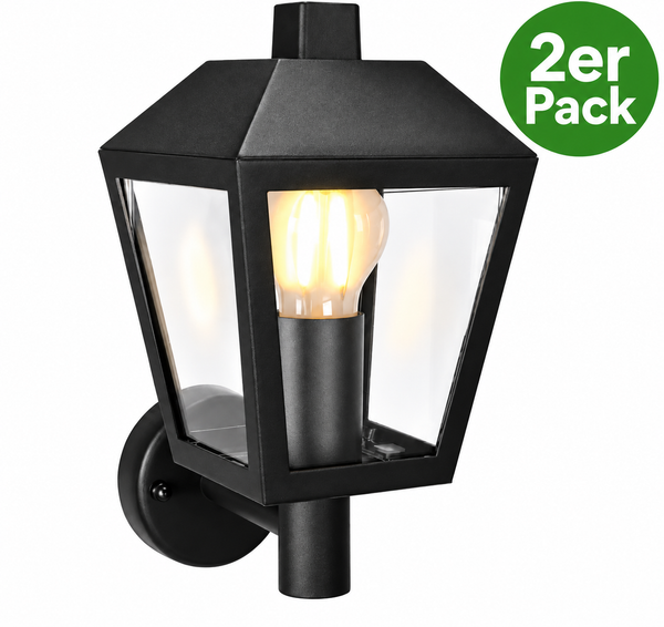 2X AußEnwandleuchte 40W AußEnlampe Wandleuchte E27 Gartenleuchte Vigevano-image