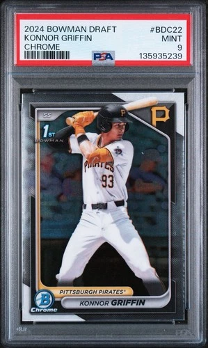 2024 Bowman Draft Chrome Konnor Griffin PSA 9 Mint Rookie RC #BDC22