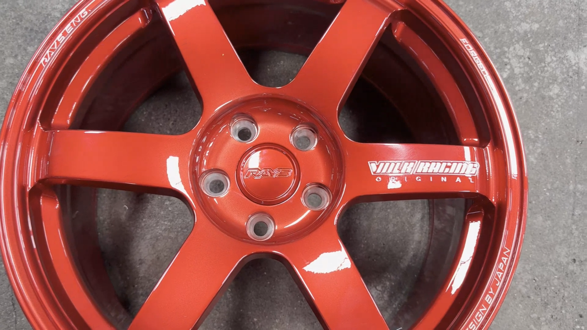 New 18x8.5J NK TE37 Flow Formed Candy RED (4 Wheel) 5x112 Audi A4