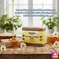 Oat Milk Honey Sensitive Skin Soap Jabon de Avena y Miel Para Piel Sensible