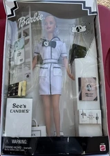 unboxed Barbie See's Candies First job Salesperson 27289 Mattel 1999
