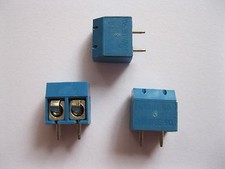 100 pcs Blue 2 pin/way Pitch 5.0mm Screw Terminal Block Connector CY301 New