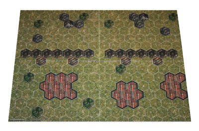 Hexagon-Map ''Wall #1 & Wald #2'' Spielplan für Rollenspiel & Tabletop d20 