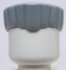 Lego Light Bluish Gray Minifig Hair Flat Top with Straight Even Sections