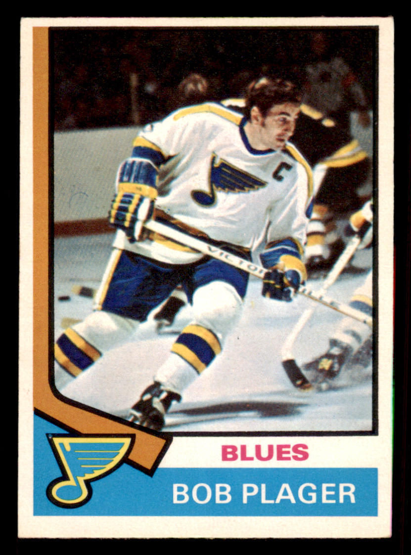 1974-75 O-Pee-Chee #107 Bob Plager UER/(Photo actually/Barclay Plager)