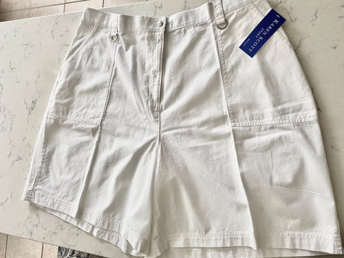 NWT KAREN SCOTT SPORT Brush Cotton ElasticSides Knee Length 4Pockets 24W MSRP$29