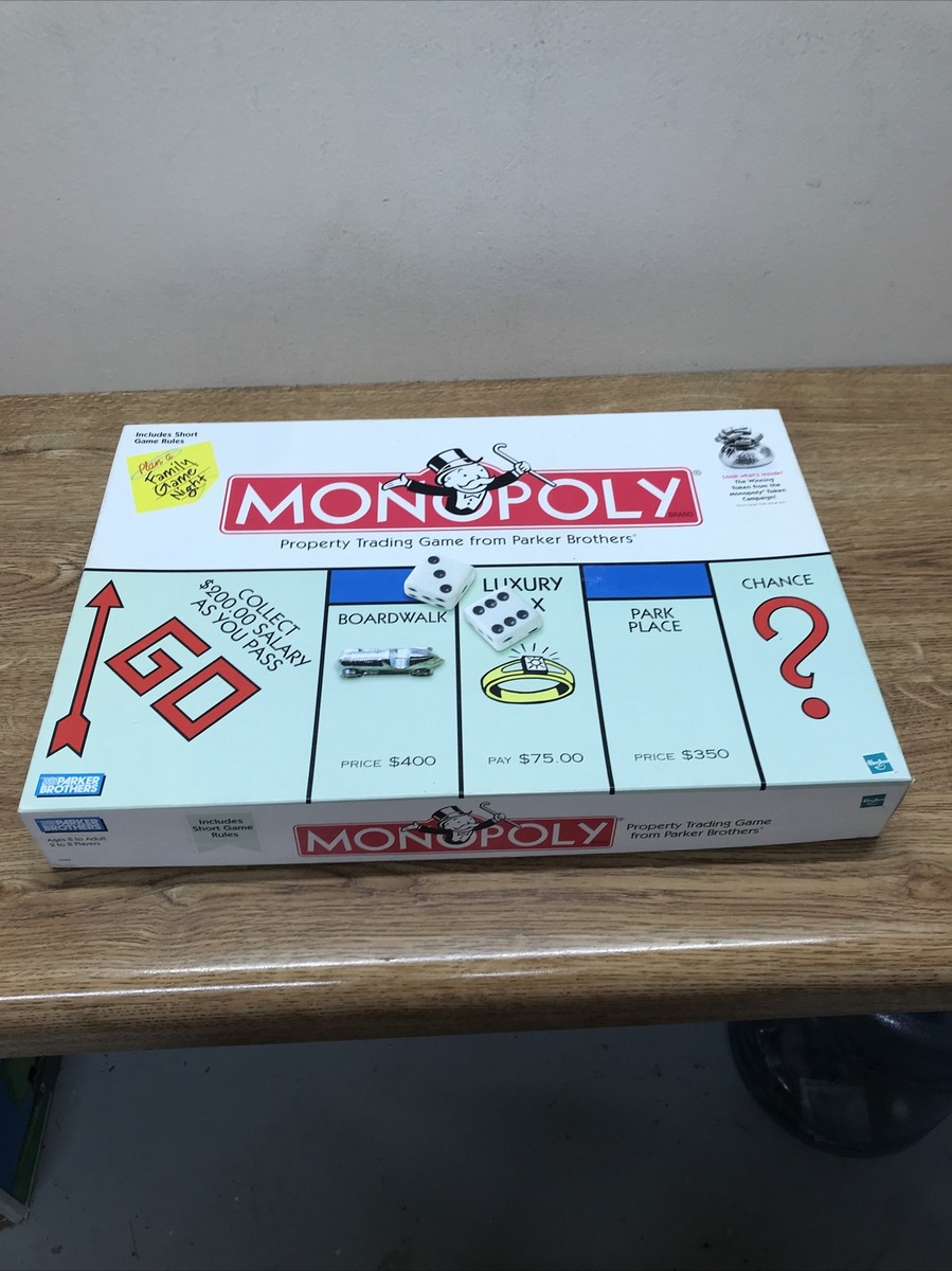 MONOPOLY 1999 Board Game With Original Money Bag Winning Token