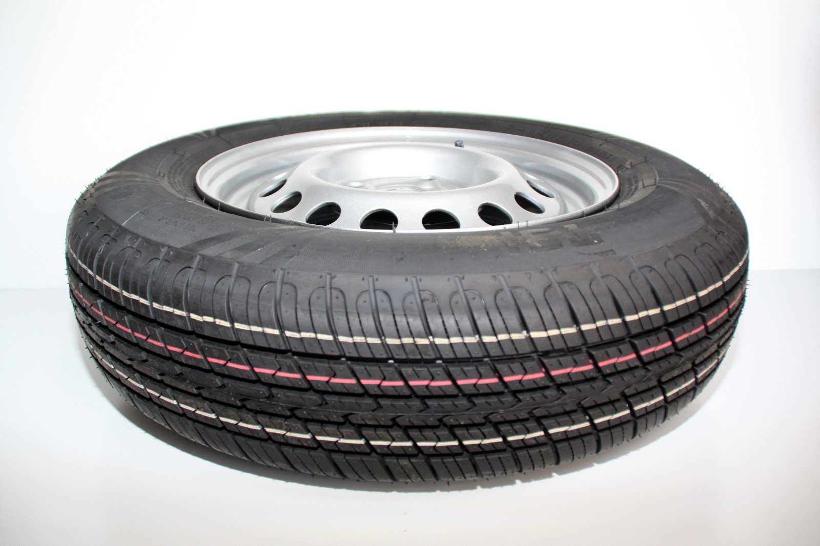2x Roue Compléte 155 / 80R13 XL 84N 100x4 155 R 13 Pkw Remorque Jante