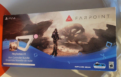 Sony PlayStation 4 PS4 Farpoint Virtual Reality VR Aim Controller Bundle