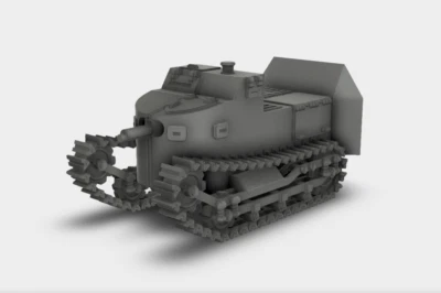 MODELLDEPOT.DE Krupp Kleiner Sturmwagen (Kraftprotze) 1919 Bausatz 3D Druck 1:87 - 1:35