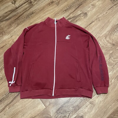 Vintage Nike Washington State Cougars Red Jacket Mens Size XL NCAA Football