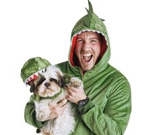 Bootique Dinosaur Roar Pet Parent Pajamas Costume Sz S/M