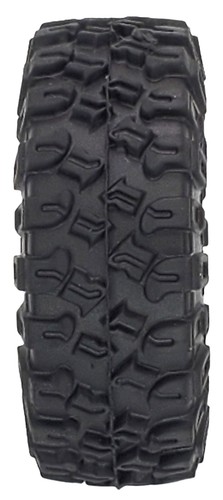 NHX RC All Terrain 1.0" Tires w/Alum Screw-Style Beadlock Wheels (4) Green SCX24 - Picture 4 of 6