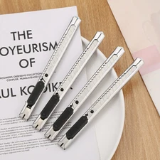 (US STOCK) 5/10PCS Stainless Steel Utility Retractable Knife Box Cutter