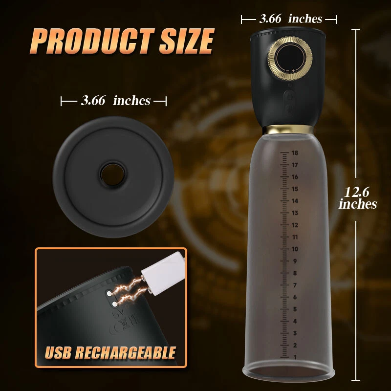 Penis 泵真空男式放大男性大厚粘性生长更快增强 — 第 4/4 张图片